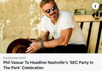 Phil Vassar To Headline SEC Party In The Park Celebration