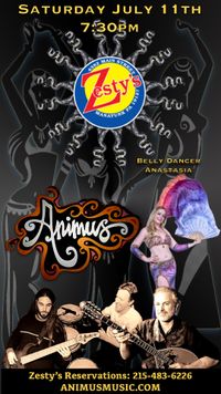 ANIMUS & Belly Dancer Anastasia at Zesty’s 