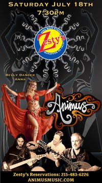 ANIMUS & Belly Dancer Anna at Zesty’s!