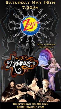 ANIMUS and Belly Dancer Anastasia at Zesty’s!