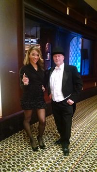 Katja and moi at Jack Binion's Steak/HorseShoe Casino