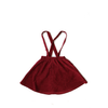 red corduroy strap dress