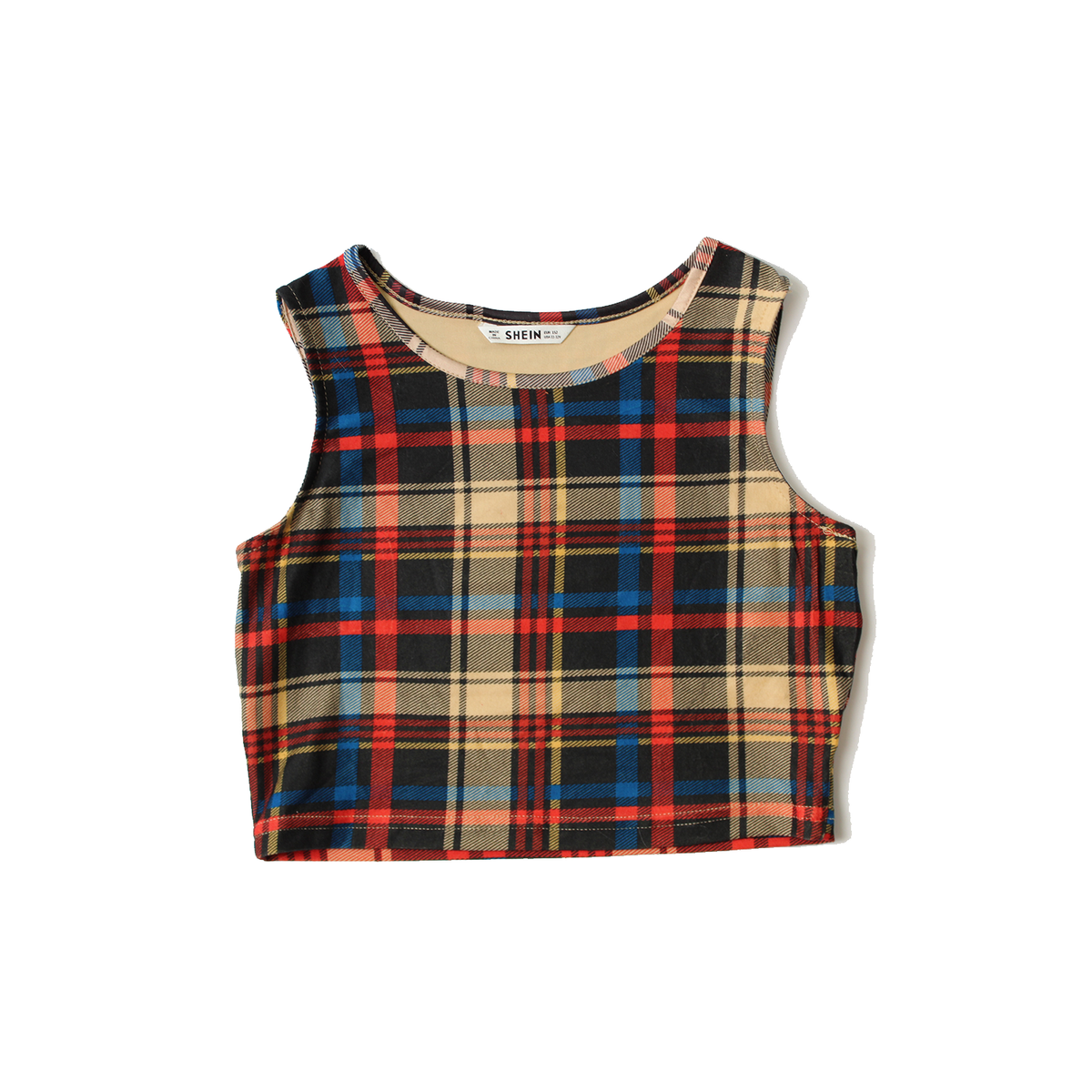 Plaid Crop Top & Mini Skirt