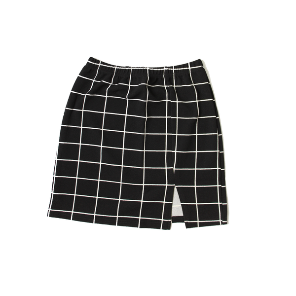 black and white skirt