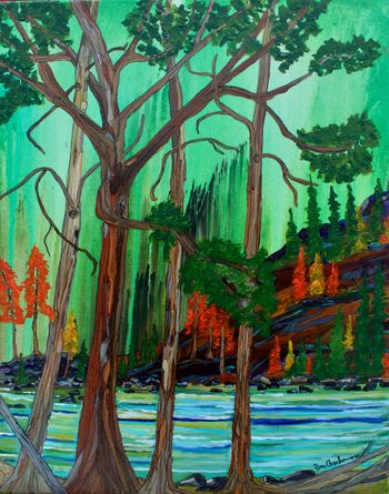 Sold.."Peaceful Morning"...16''x20'' acrylic on canvas...$295.00
