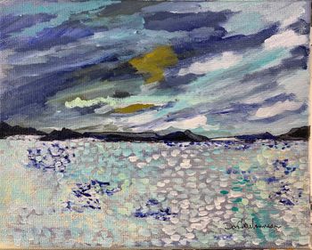New...Shoreline/Wawa Lake...8x10'' acrylic on canvas...$125.00 + shipping
