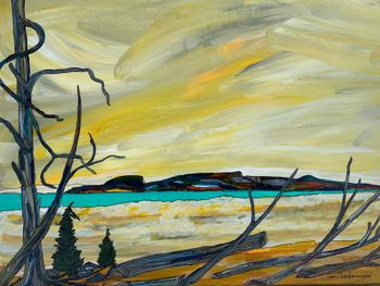 (PrNew… ‘Sleeping Giant”…12x16”…acrylic on canvas…$200.00
