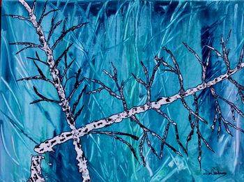 "Gently Falling"...40''X28'' acrylic on canvas...$225.00
