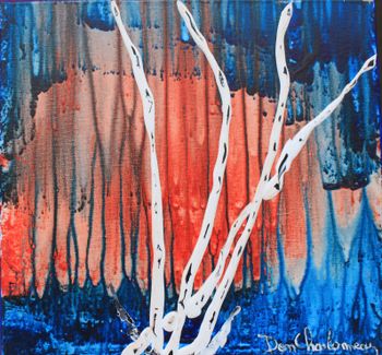 New...''Last Light on The Birches" 12''x12'' ...sold
