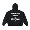  KING JESUS Fleeced Full-Zip Boxy Hoodie