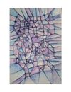 Wall art, Line art blue 
