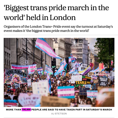 Trans Pride London 2025. Trans Rights Are Human Rights.