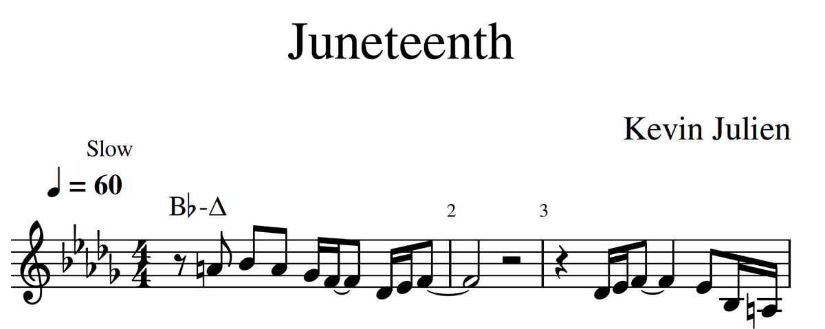 Kevin Julien-Juneteenth (Score)