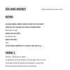 Sex & Money (Lyrics)