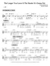 The Longer You Leave It The Harder It's Gonna Get (Sheet Music)
