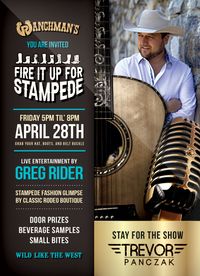 Trevor Panczak LIVE - Fire it up for Stampede