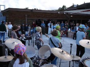 Everybody rocks out- even the audience!
