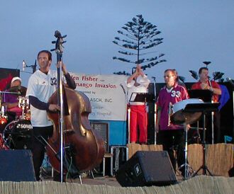 Gold record recipient Tom Gates on  steel drum
