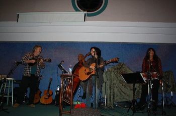 Fun with band at Santa Barbara CD Release Concert
