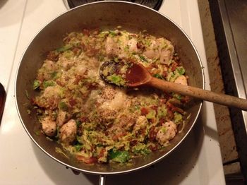 Turkey, Bacon, Brussels Sprouts, Parmesan & Cream for Pasta
