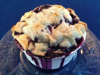 Blueberry Pie for One
