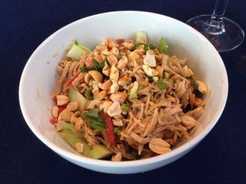 Spicy Peanut Noodles with Broccoli
