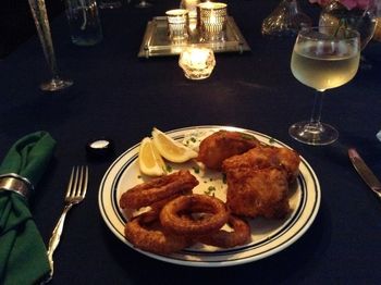 Wild-Caught Cod with Vidalia Onion Rings
