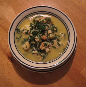 Venetian Shrimp on Polenta (Schie con Polenta)
