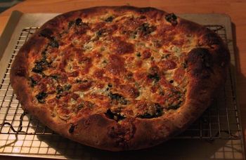 Spinach Salad Pizza
