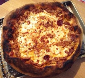 Late Night Dorm Room Munchie Pizza
