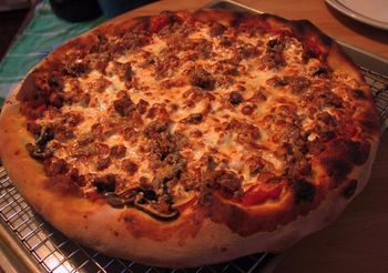 Sweet Italian Sausage & Mushroom Pizza
