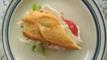 Baguette, Bacon, Lettuce & Tomato Sandwich
