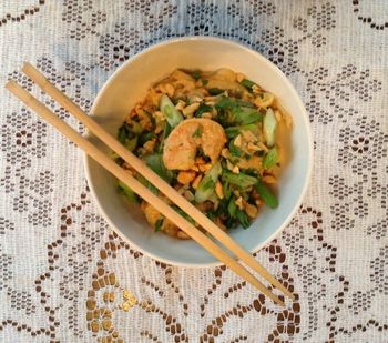 Cold Sesame Noodles with Shrimp
