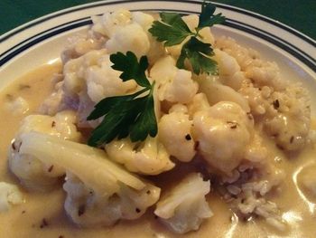 Cauliflower with Cheese Velouté

