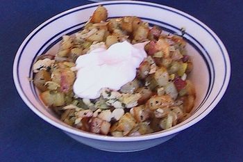 Chicken Hash with Sour Cream
