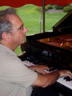David at the piano
