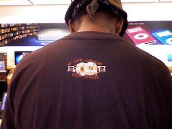 SOUL-FULL WEAR NORTH CAROLINA STREET HEAT SERIES BROWN T SHIRT(BACK VIEW)
