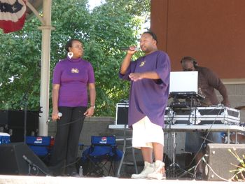 DIXIE CLASSIC FAIR 2010 MS. CRYSTAL,J.O.T. & BLACKSMITH DJ onstage.
