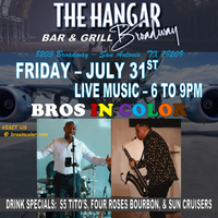 BROS IN COLOR AT THE HANGER