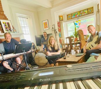Full band rehearsal in Saratoga Springs, NY.
