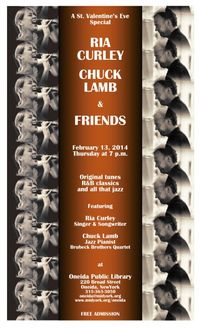 Ria Curley, Chuck Lamb & Friends - Pre-Valentine's Concert