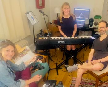 Vocal rehearsal with Joanna and Sam in Saratoga Springs.
