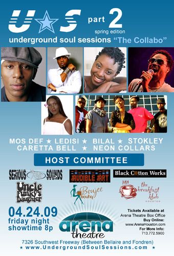 Caretta opens up for Mos Def, Ledisi, Stokley, & Bilal, @ The Arena Theatre
