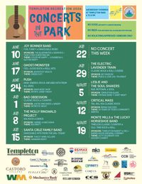 Ghost\Monster full band at Templeton Concerts in the Park! 