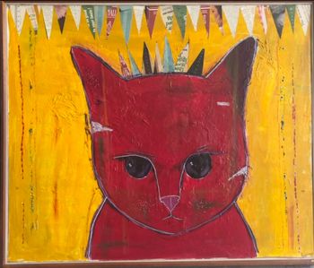 Red Cat Head Close Up
