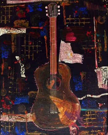 Acoustic Guitar Standing 1
