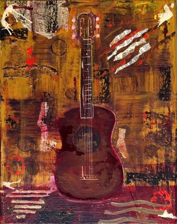 Acoustic Guitar Standing 2
