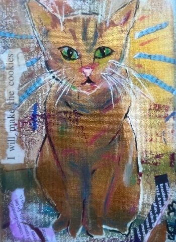 Gold Kitty I Will Make the Cookies
