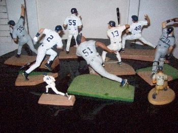 Mike Mussina, Derek, Randy J, Hideki, Bernie, A-Rod, Mo, Jorge, Tino
