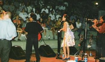 Opening for the DIXIE CHICKS, Clarksville, TN- (before I knew they were liberals!!)
